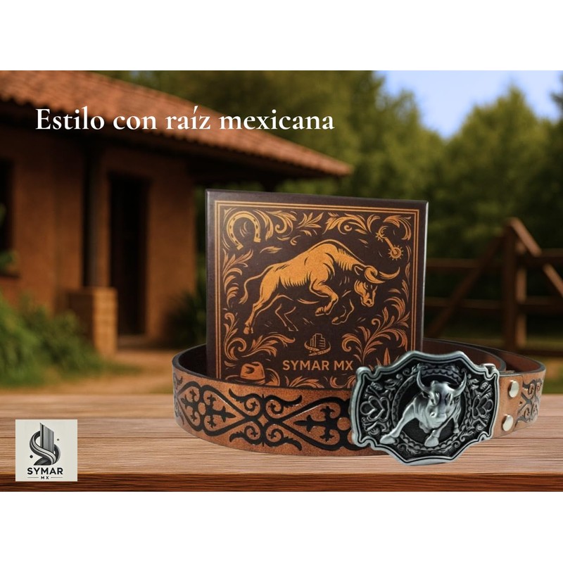 Cinturon Vaquero Toro (110 Mediano)