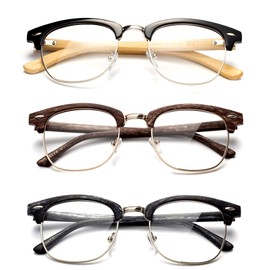 Half Frame Reading Glasses Fashion Semi Frame Reading Glasses for Men Retro