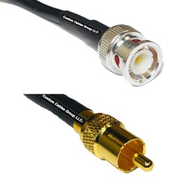 3 feet RG58 BNC Male to RCA Male RF Pigtail Coaxial Cable