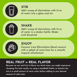 Coconut Lime Electrolytes – 30 Serving Bag – Clean Hydration Drink Mix with Essential Minerals – Remineralizing Formula – No Sugar Added – Natural Energy & Cramp Support – Vegan, Non-GMO