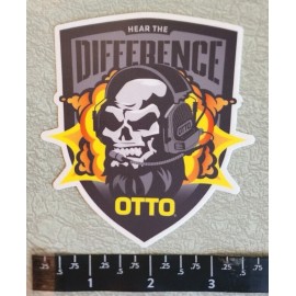 OTTO Hearing Protection Ear  Plugs Vinyl Sticker Decal Shot Show OEM Original
