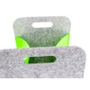 Luxflair Set of 3 Felt Storage Boxes, Mottled Grey/Green, 35