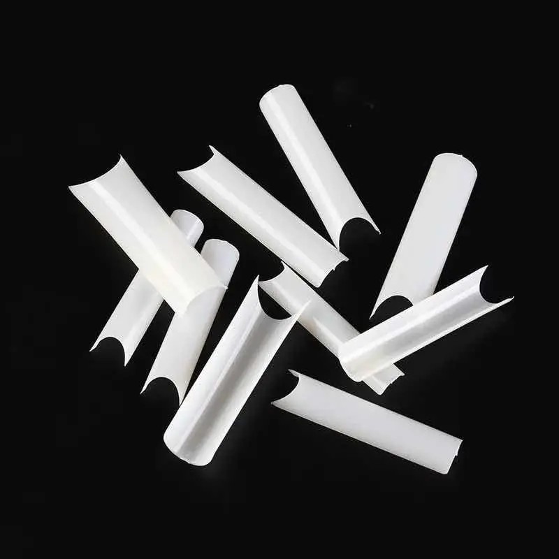 Tip Cuadrado Largo 400 Piezas Long Bamboo Uñas Acrilico