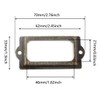 Antique Metal Name Card Frame, OZXNO 10-Pack Vintage Bronze Label