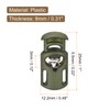 sourcing map 30Pcs Plastic Cord Lock Draw String Single Hole