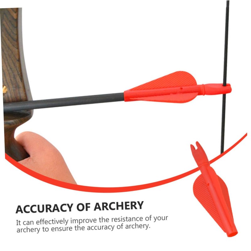 WOONEKY 8mm Plastic Arrow Tails 20 Pcs Integrated Tails Enhance
