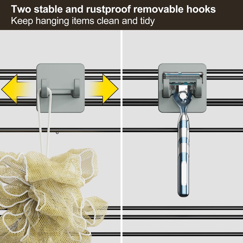Orimade Adjustable Anti-slip Shower Caddy over Shower Head, Rustproof Bathroom