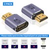 Poyiccot HDMI 2.1 Extension Adapter, 8K HDMI Converter Adapter, 48Gbps