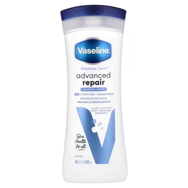 Vaseline Intensive Care Advanced Repair Loción sin fragancia, 10 onzas