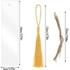 Pack of 30 Rectangular Acrylic Bookmarks, BetterJonny Blank Acrylic Bookmarks