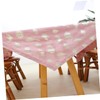 Alipis Elegant Design Tablecloth Table Cover Wrinkle Easy Care for
