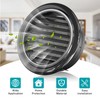 HG Power 8 Inch Soffit Vent, Black Round Vent Cover