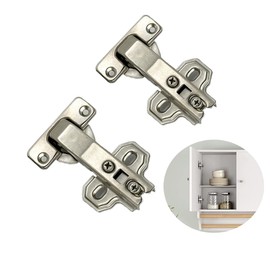 2 pcs 90 Degree Cabinet Door Hinges 180 Degree Soft Close Cabinet Hinges Suitable for Home Hardware