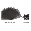 sourcing map 120 mm Computer Fan Filter Grille PVC Mesh