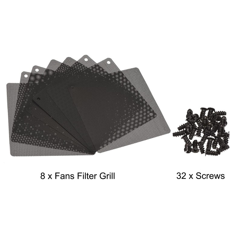 sourcing map 120 mm Computer Fan Filter Grille PVC Mesh