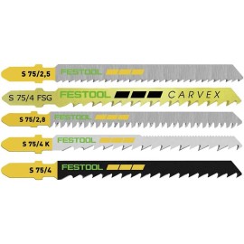 Festool 204275 25pk Jigsaw Wood Blades Assorted Set STS-Sort/25 W