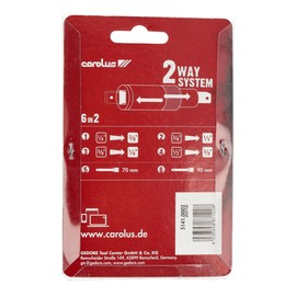 Carolus 6 in 2 Socket Adaptors Converters 1/2" 3/8" 1/4" Drive Extension Reducer