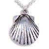St Justin Cornish Tin St Michaels Way Scallop Shell Pendant