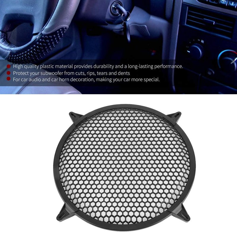 Speaker Cover, Car Subwoofer Speaker Protective Cover, Car, Audio Plastic