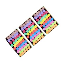 COHEALI 3 Pack Hexagonal Dustless Chalks Blackboard Chalks for Non-toxic 6 Colors