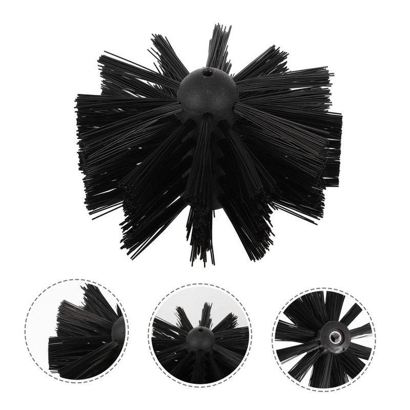 Cabilock 6pcs Chimney Brush for Fireplace Dryer Vent Cleaning Non-Scratch