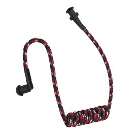 WODASEN Replacement Braided Nylon Fiber Acoustic Coil Tube Moisture Proof Color for Radio Earpiece (Red-Pink-Black-1)
