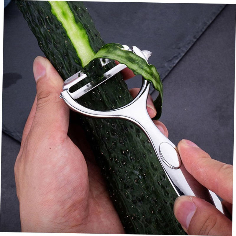 FUNOMOCYA 2pcs Y Shape Vegetable Peeler Stainless Steel Fruit Peeler