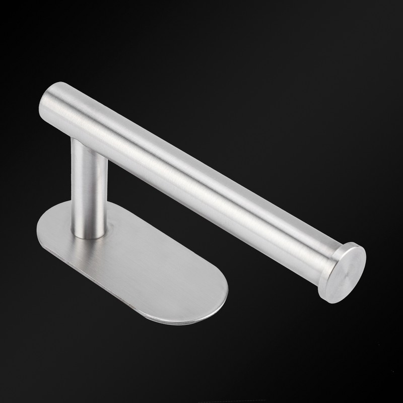Wall Mount Single Toilet Paper Holder Stainless Steel Tissue Roll