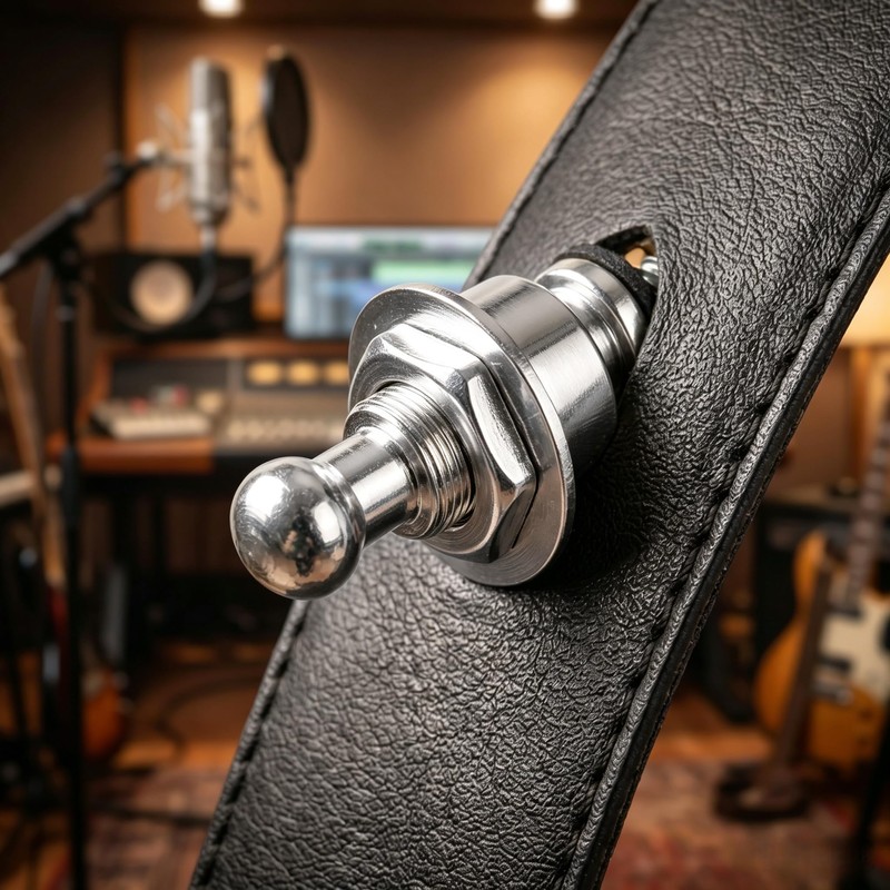 Miwayer Guitar Strap Lock with Silicone Washers, Quick Release Strap
