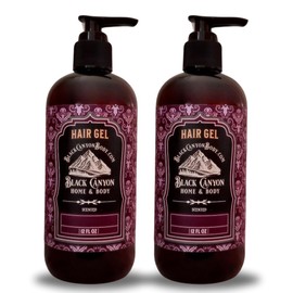 Black Canyon White Tea & Apricot Scented Protein Hair Gel, 12 Oz (2 Pack)