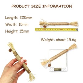 PYEUIFT Pack of 3 Catnip Sticks, Paw Fun Teeth Cleaning Nibble Rods, Cat Teeth Brush for Cats, Dental Chew Sticks Help with Tartar & Pressure Relief for Cats Indoors