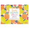 2025 Family Home Planner Oranges & Lemons Design A3 Month to View Calendar 5 Columns