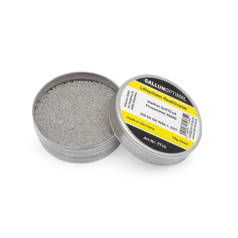 TechnikRat TT15 Soldering Tip Reactivator Lead Free 15 g can