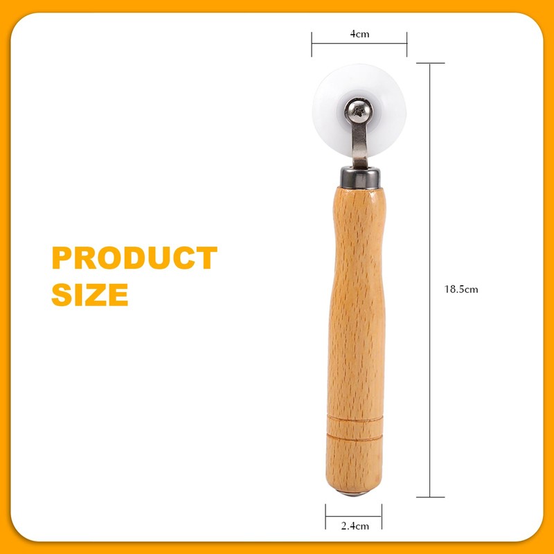 Wallpaper Seam Roller, POM Roller + Wooden Handle Corner Wallpaper