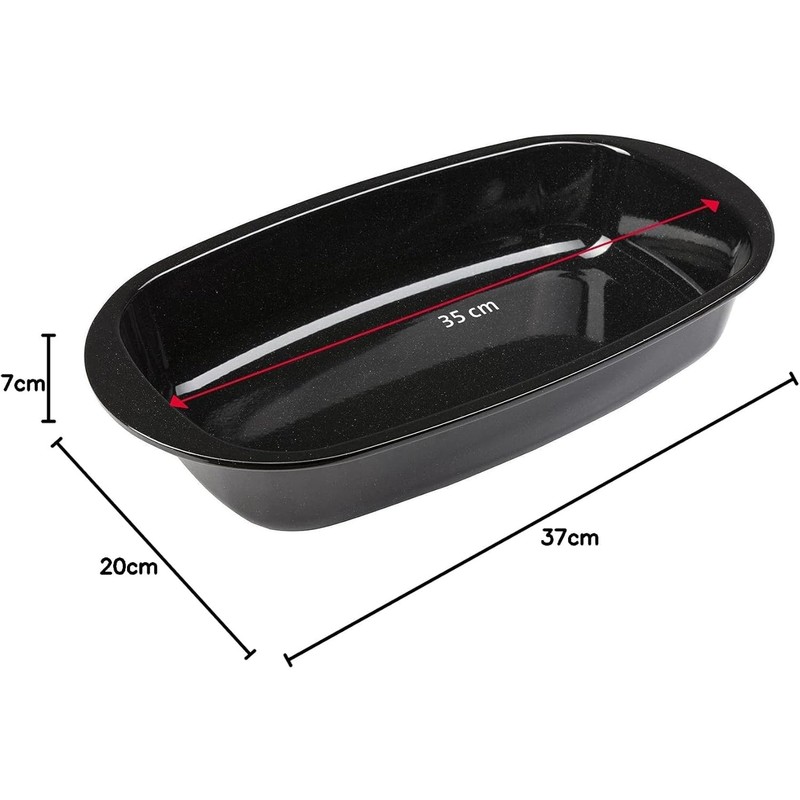 Westmark bread pan, enamel, 37 x 20 x 7 cm