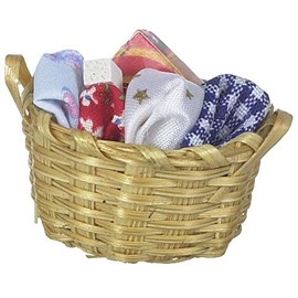 Dollhouse Miniature Laundry Basket