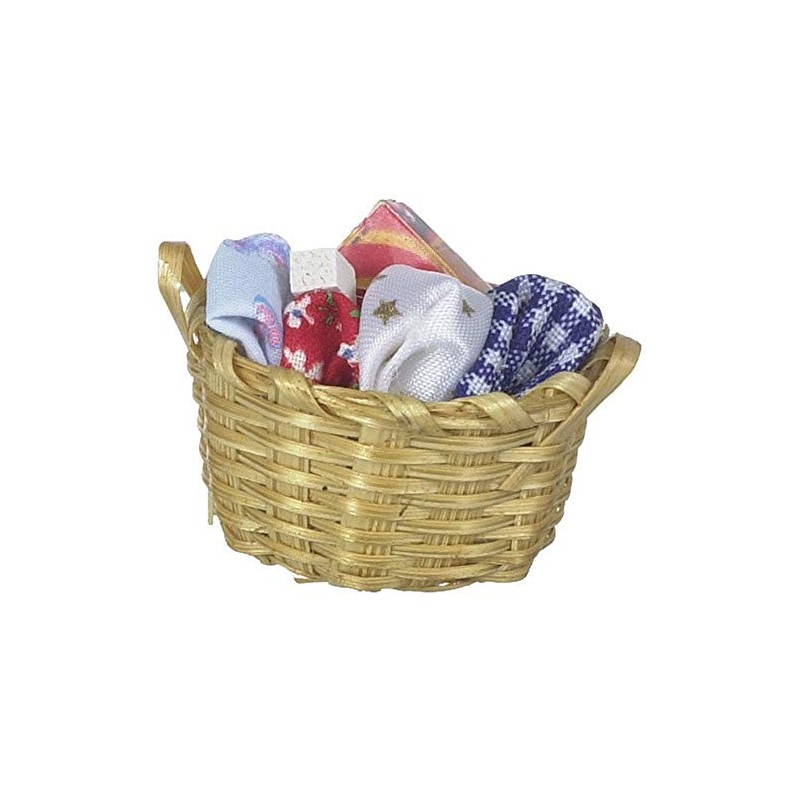 Dollhouse Miniature Laundry Basket
