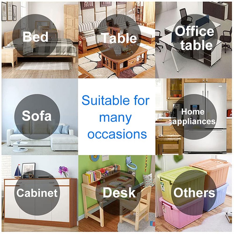 4 x Furniture Risers Bed Risers Square Lift Bed Foot