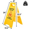 Electriduct Caution Wet Floor Sign 24" OSHA Compliant Bilingual Double-Sided