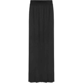 New Plus Size Women Plain Stretch Elasticated Ladies Full Long Maxi Skirt. UK 8-26