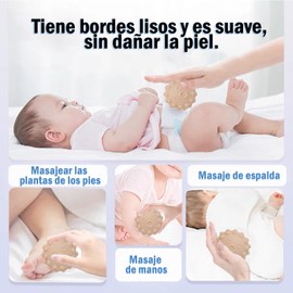 LAWAN Pelota sensorial táctil, 6 Bolas de Silicona ,Pelota de Agarre de reconocimiento de Color, Pelota Blanda con Sonido para Ejercicios sensoriales y reconocimiento de Objetos (Seis Colores)