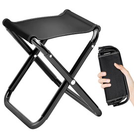 Healife Falthocker, klappbarer hocker Outdoor, Campinghocker klappbar für Garten, Strand und Reisen - Leicht & kompakt mit aufbewahrungsbeutel - Campingstuhl, Klapphocker Camping (2)