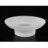 Frosted Glass Soap Dish Round Bathroom Replacement Soap Holder 2