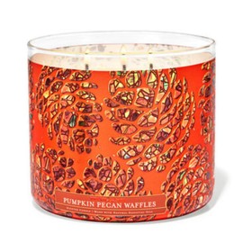 Pumpkin Pecan Waffles 3-Wick Candle 14.5 oz / 411 g (Packaging Label Artwork Styles May Vary)