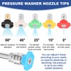 HOUSEEN Foam Cannon Dual Connector with 7 Spray Nozzles, Pressure