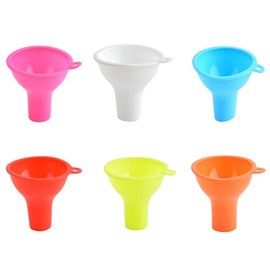 6 Pcs Silicone Funnels for Kitchen, Multi-Color Flexible Filling Small Funnels with Wide Mouth for Condiment & Liquid Transfer – Kitchen Gadgets & Accessories
