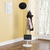 Home Basics 16 Hook Free Standing Coat Rack with Sandstone