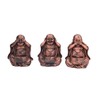 3PCS Buddha Statue Candle Holder Stand Resin Buddha Candlestick Ornament