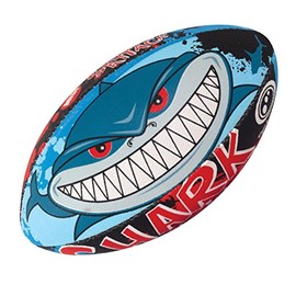 Optimum Rugby Ball - Balanced and Responsive for Accurate Handling and Kicking of Top-Performing Rugby Balls - Perfect for Training and Gameplay - 2-Ply 410g Ball - Shark Attack - 5