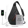 TUDEQU Sling Bag for Men Crossbody Backpack8 Pockets Sling Backpack